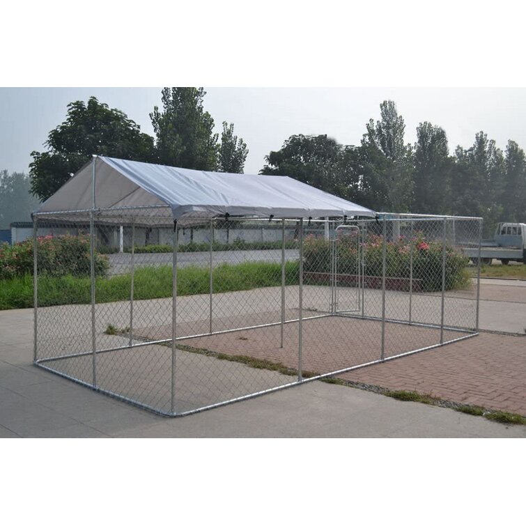 Akc chain on sale link outdoor kennel